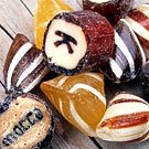 Snoep met koffie, karamel en vanille smaken koffiesmaak snoepjes